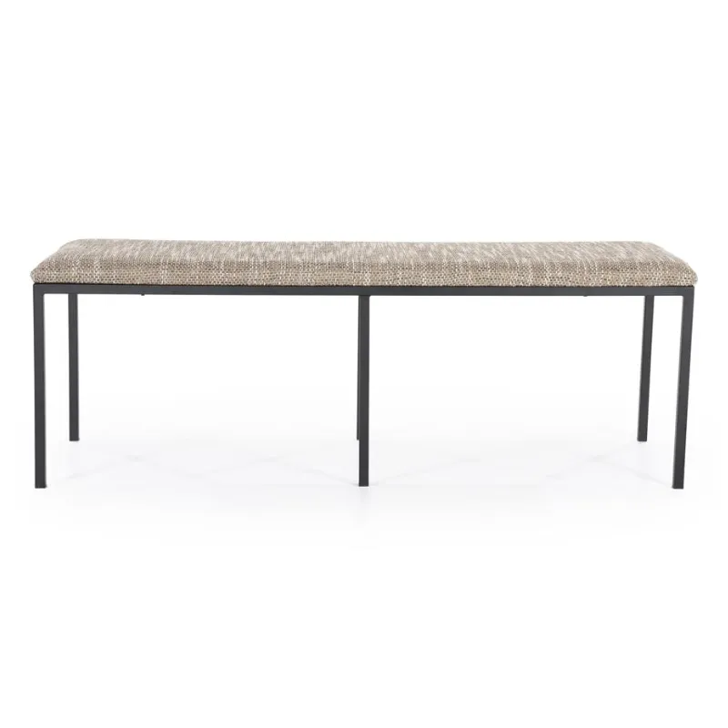 Lass benk 135x45x47 cm polyester brun