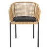 Delta stol    Antrasitt / Natural Wicker / Teddy Black