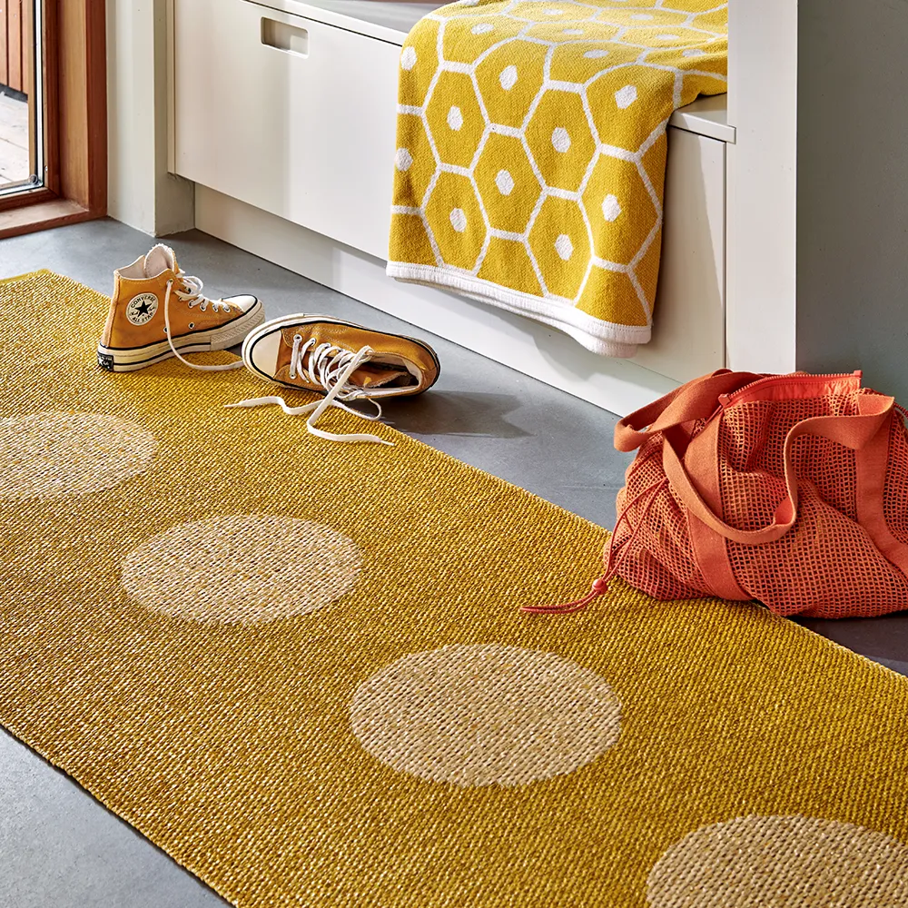 Vera Pop teppe Mustard/Pale Yellow 70 x 280cm