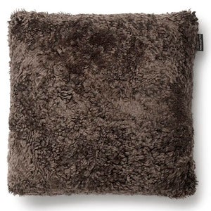 Curly putetrekk 45x45 cm Dark Brown