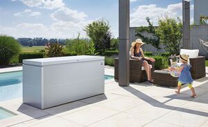 Loungebox 200 cm kvartsgrå Biohort