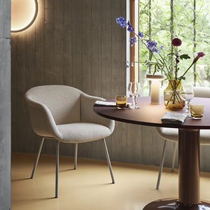 Fiber Soft Armchair Tube Base - Ecriture 240 Grey