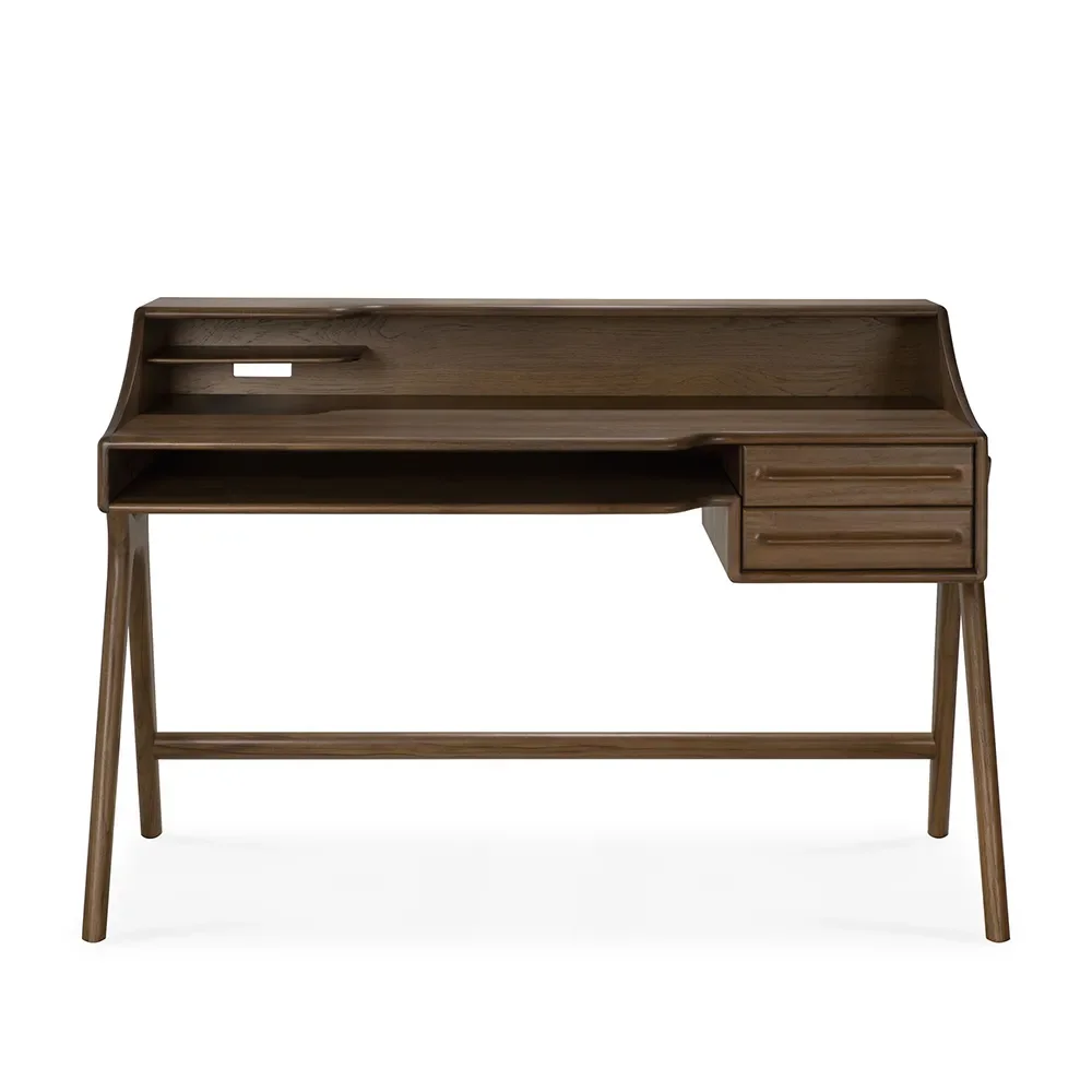 Skrivebord i teak Flow Wild Brown