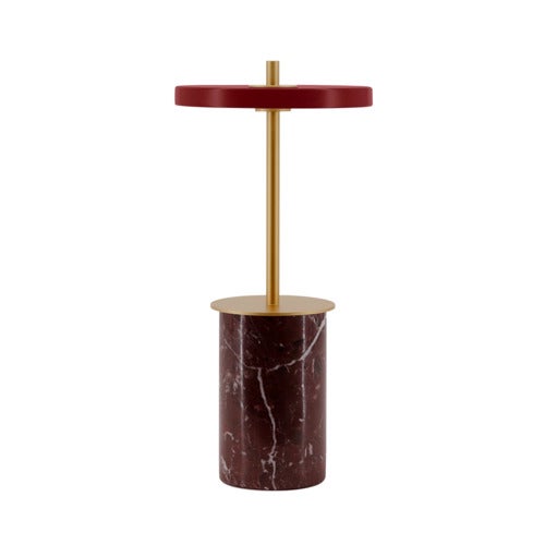 Asteria Move Mini Bærbar lampe Red Marble