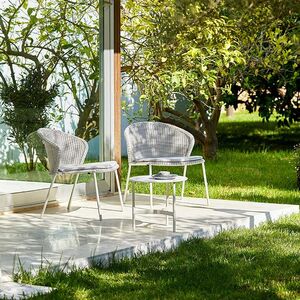 Twist sidebord/kaffebord Hvit 