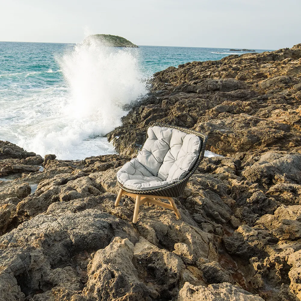 Mbrace wingchair teak AY5 teak 0205 pepper 0115