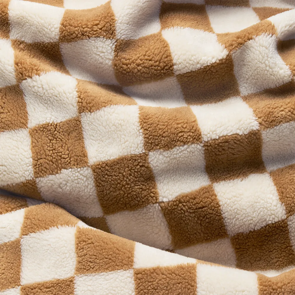 Square Pyntepute Teddy Chess Almond Creme