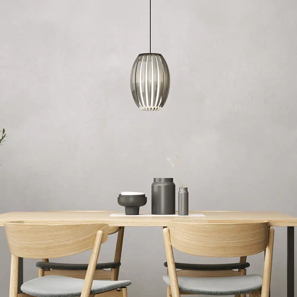 Tentacle pendel M Svart/Røyk E27