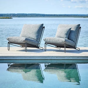 Blixt lenestol Svart / Teddy ant