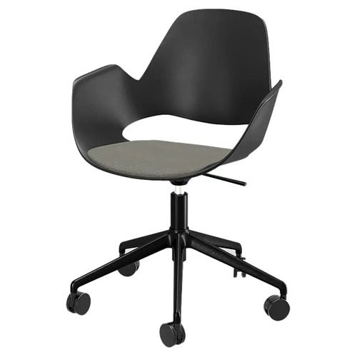 Falk stol med hjul Lys grå