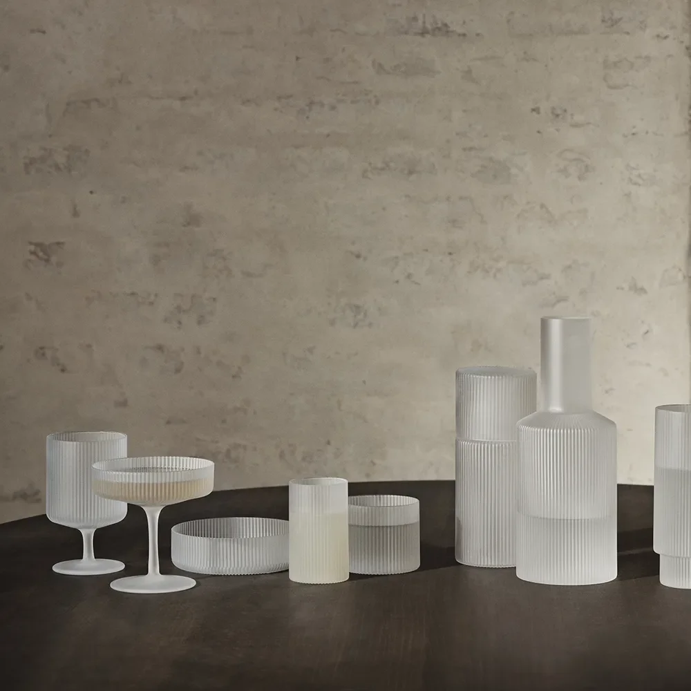 Ripple Serveringsskål 4-pakning - Frosted