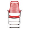Spaghetti footrest red matt aluminium