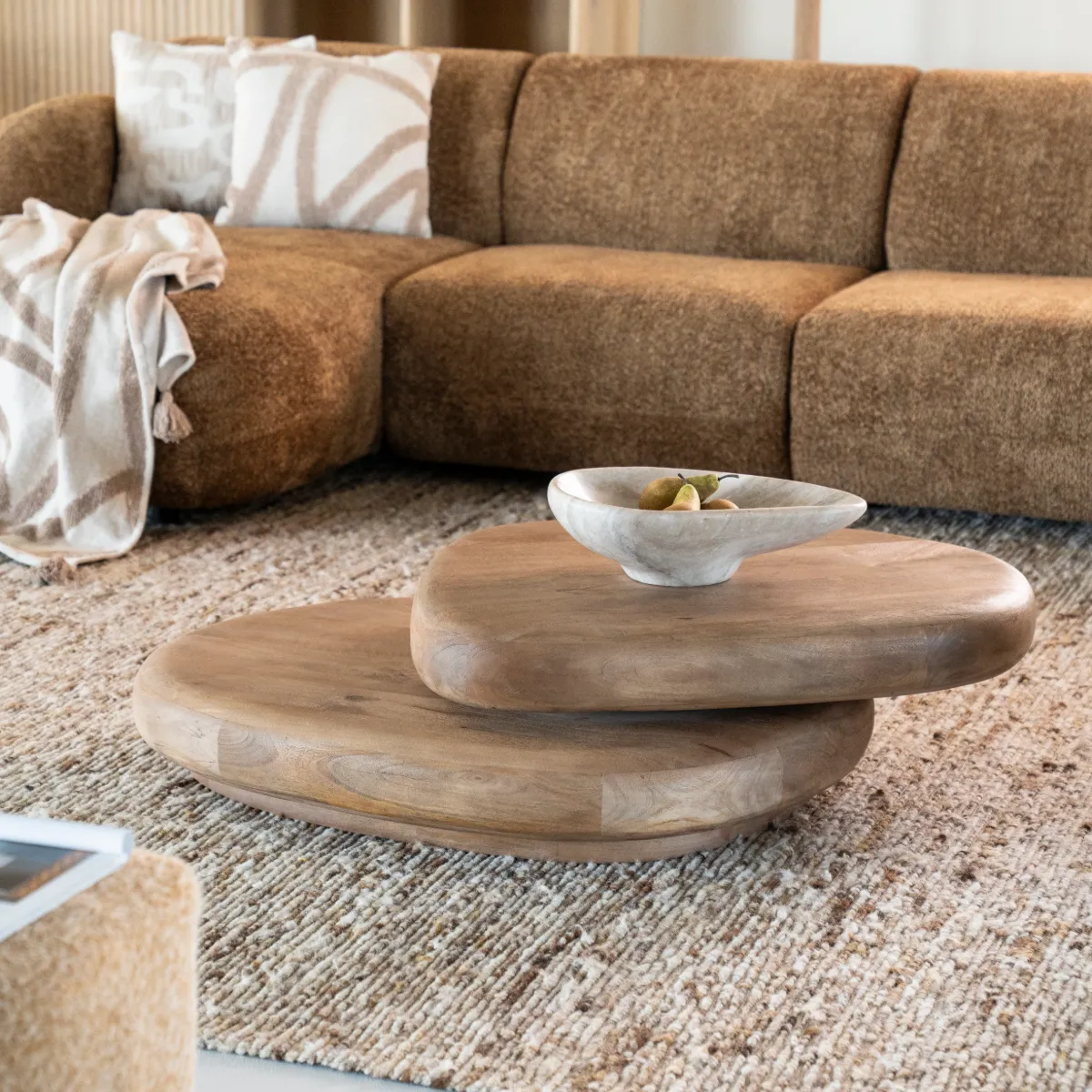 Kabo Salongbord - light brown 100x80x27 cm