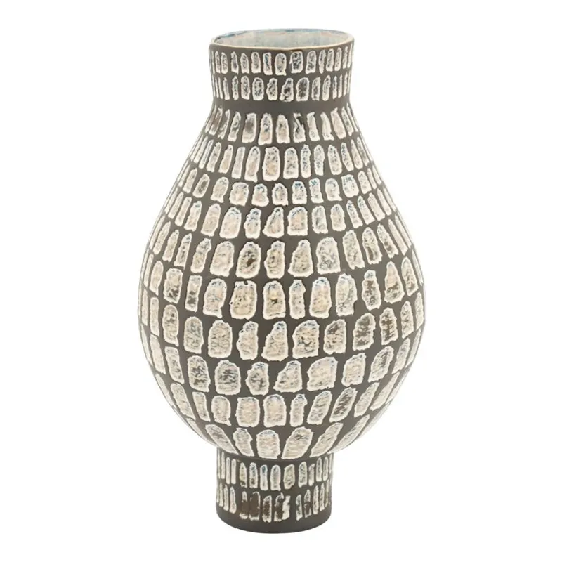 Isoko large Vase 23,5x23,5x40,5 cm Leirtøy Brun