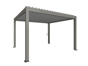 Pergola størrelse 4 x 3,5 metallic quartz grå/sølv
