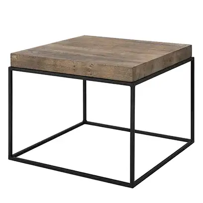 Sidebord Carlisle 65 x 65 cm sølv Back Artwood