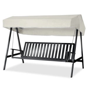 Hængesofa aluminium sort 