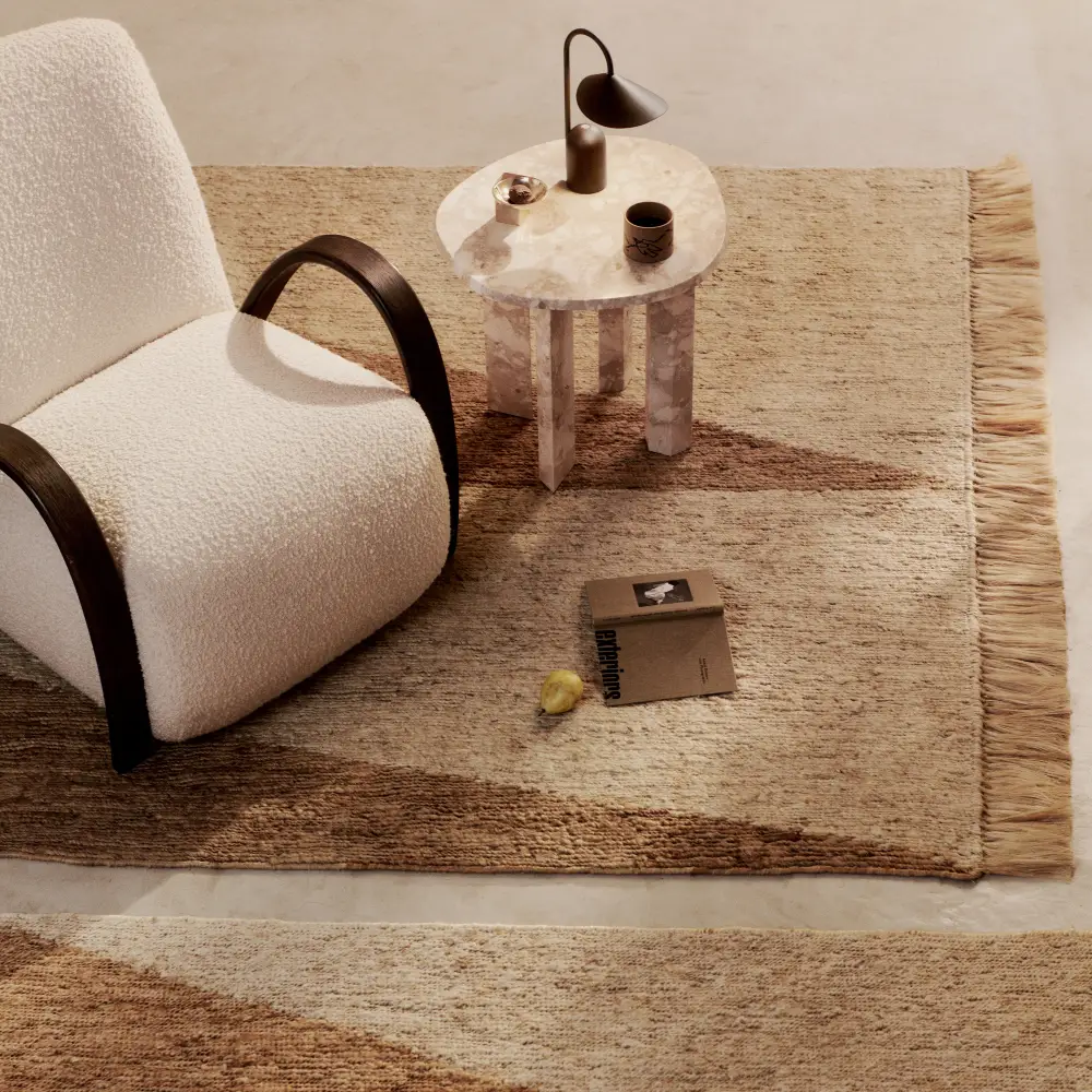 Studie Teppe 170x240 cm- Natural/Off-white