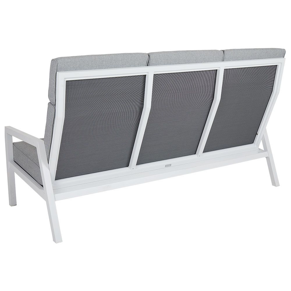 Belfort 3-seter sofa høy hvit Brafab