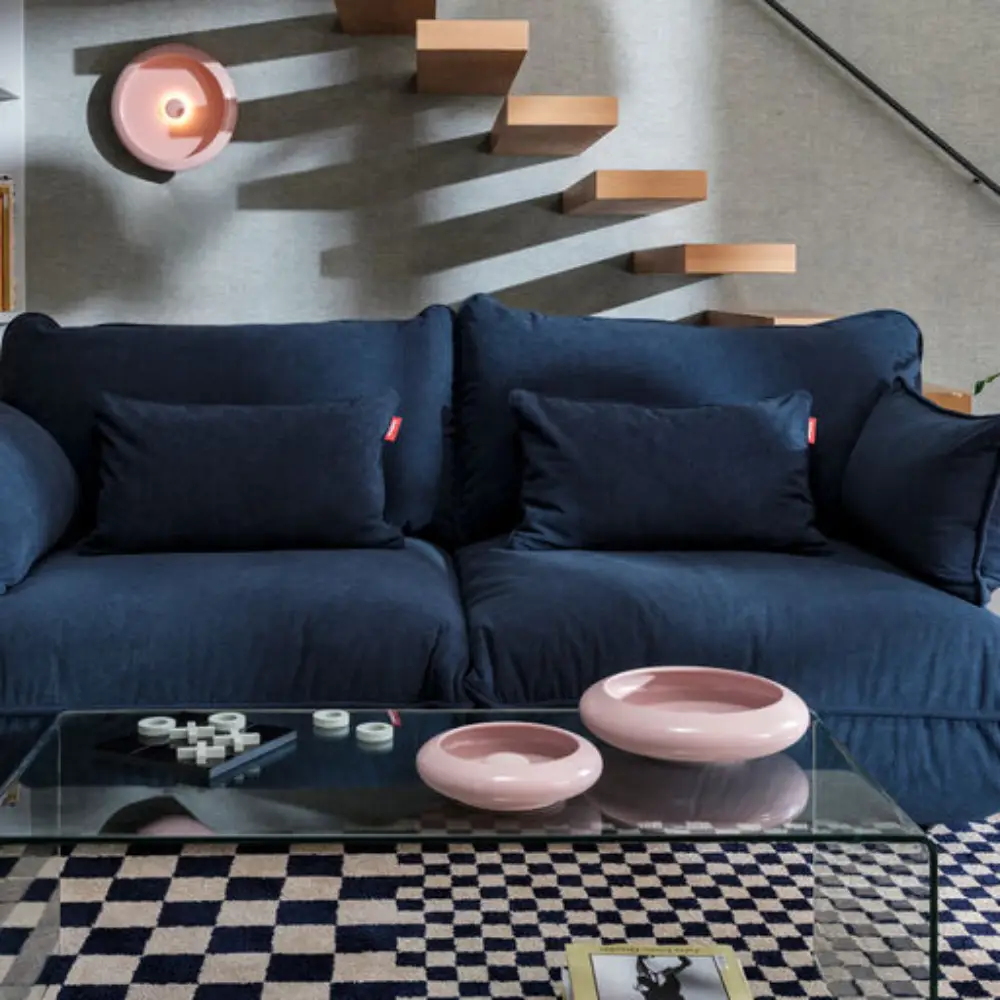 sumo sofa hjørneseksjon høyre cord recycled deep blue