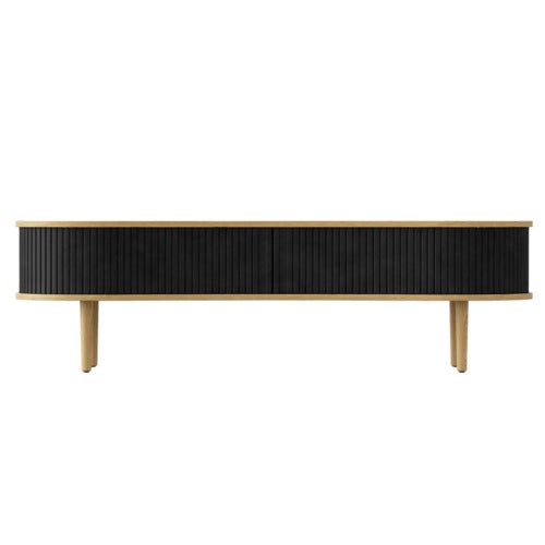 Audacious TV-benk eik/Charcoal