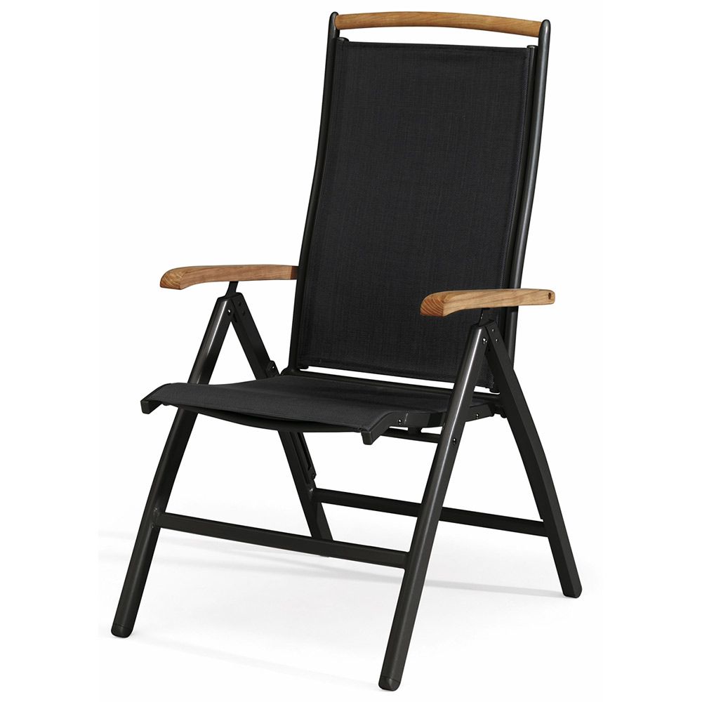 Nydala posisjonsstol Svart/Svart Teak