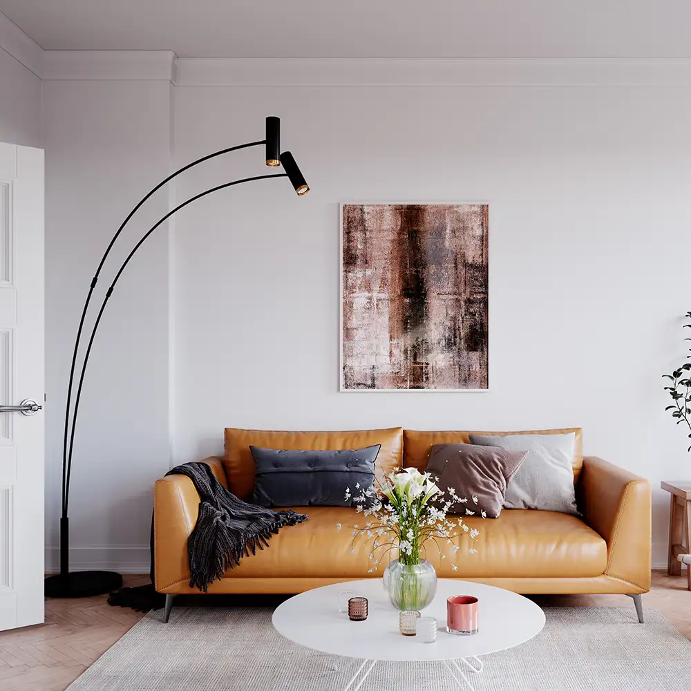 Puls 2 Gulvlampe Svart