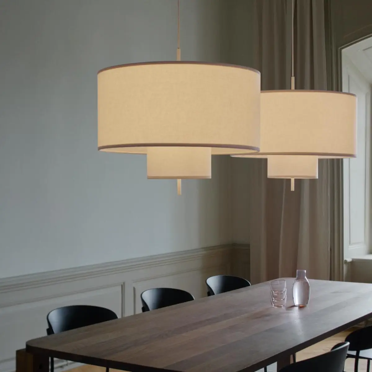 Margin Pendellampe Ø70 Hvit Canvas