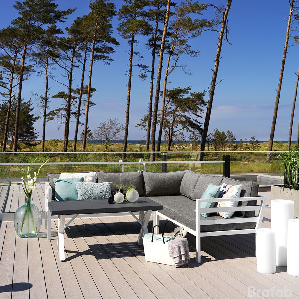 Weldon loungegruppe svart Brafab