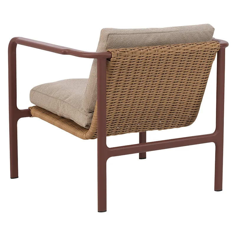 Motty lenestol Zin Red / Teddy Beige