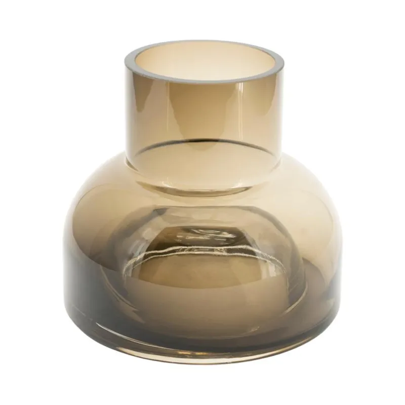 Sei small Vase 18x18x16 cm Glass Brun