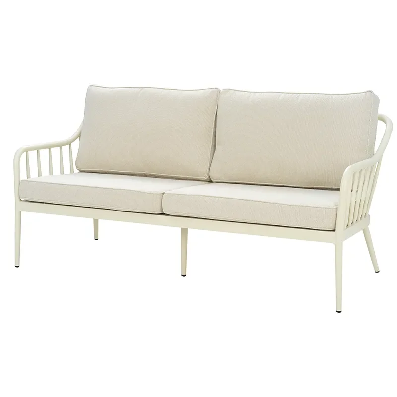 Coleville 3-seters sofa  Pearl white / Dot beige