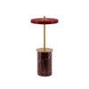 Asteria Move Mini Bærbar lampe Red Marble