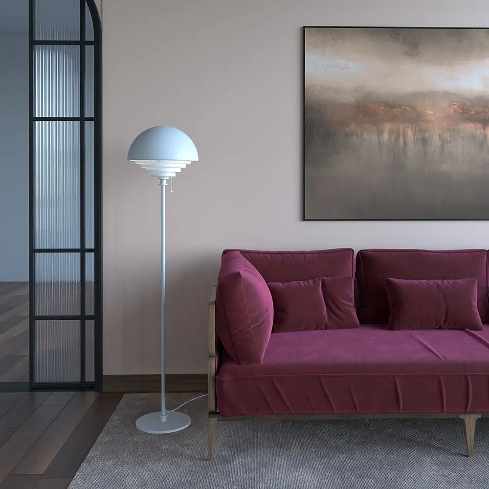 Motown gulvlampe svart E27