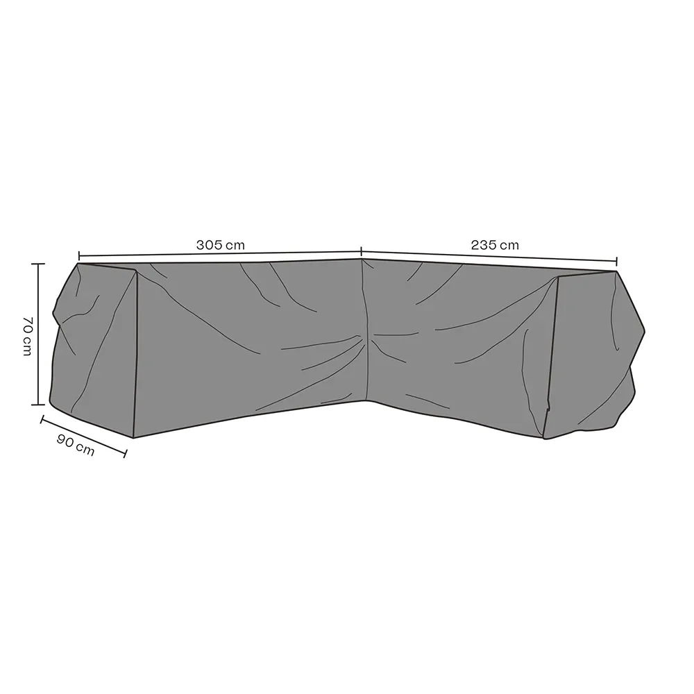 Møbeltrekk Hjørnesofa 235/305x70 cm Premium