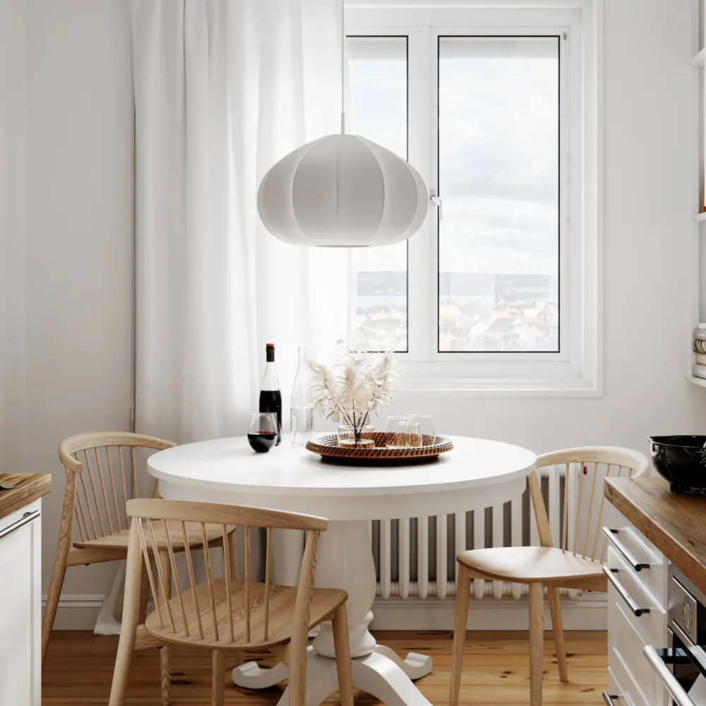 Ebba taklampe Ø50cm hvit