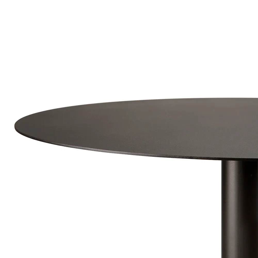 Blend spisebord 70 cm mørk bronse metall