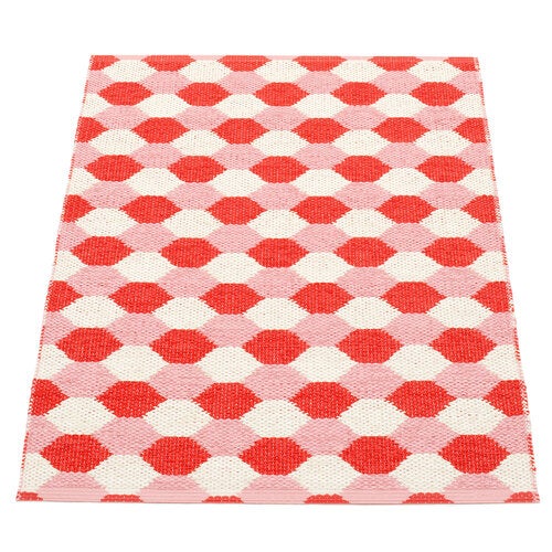 Dana matte 70x100 cm coral red / piglet / vanilla 