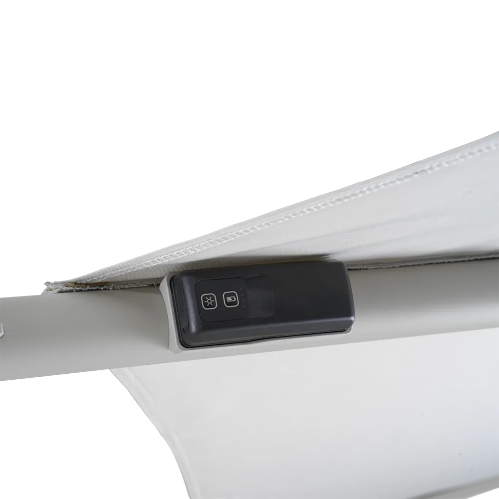 Cilento parasoll 350 cm Light Grey / Khaki