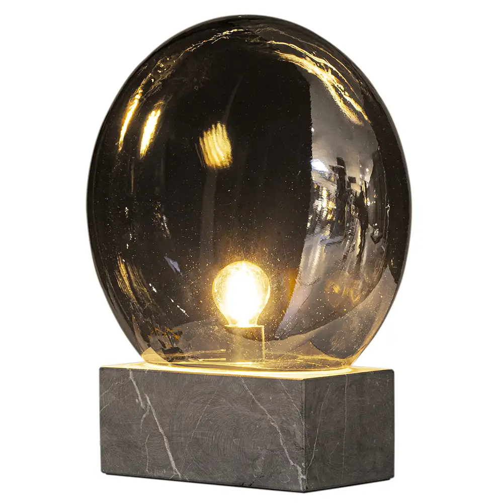 Glori bordlampe Ø30cm Røykgrå