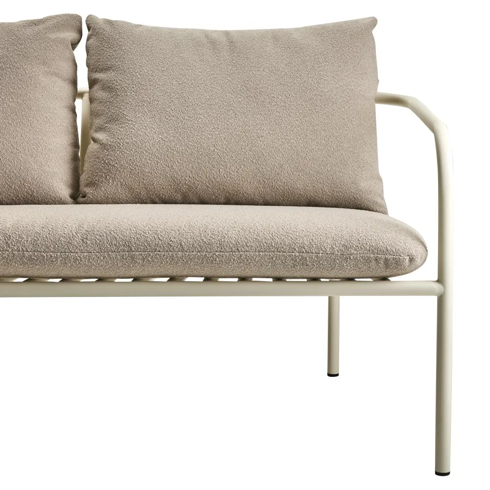 Bendt Sofa Teddy Beige/Pearl White