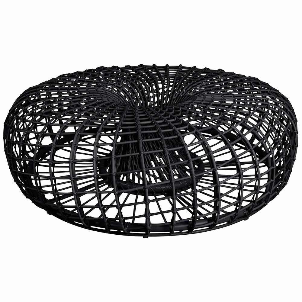 Nest bord/fotpall Lava grey, stor