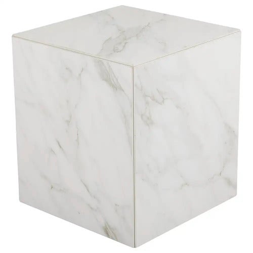 Zten salongbord 40 X 40 cm hvit marmor-look Brafab