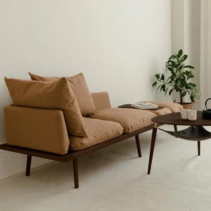 Lounge Around 3-seters sofa Dark Oak/Sugar Brown