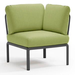 Komodo horndel Anthracite - Avocado Sunbrella