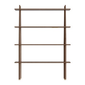  Stories bokhylle mørk eik