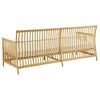 Caroline 3-seters sofa i kunstrotting i naturfarge
