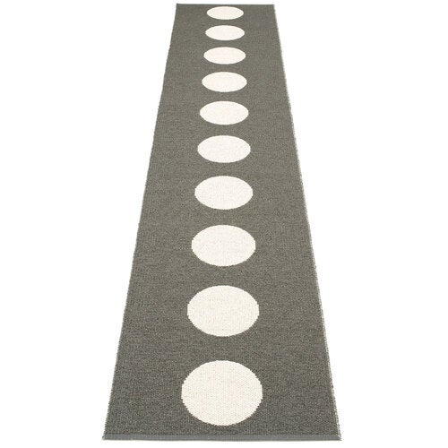 Vera matte 70x375 cm charcoal / vanilla 