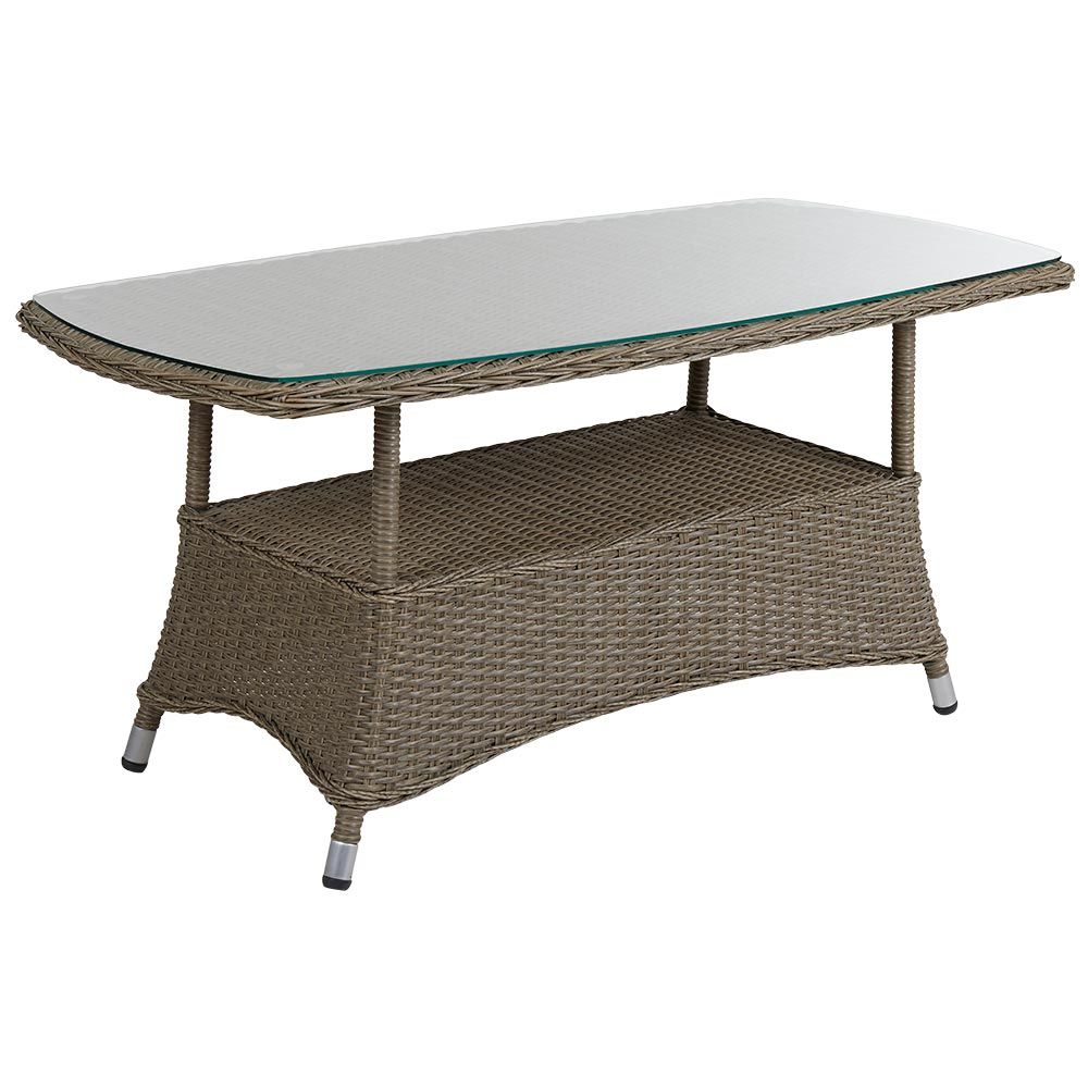 Salongbord Hornbrook 65x120 cm kunstrotting beige