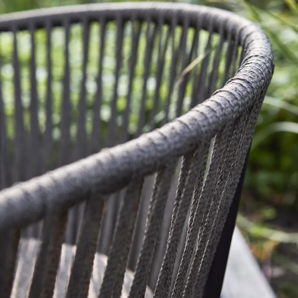 PIATTO Stol med armlener - Raw Peanut / Black